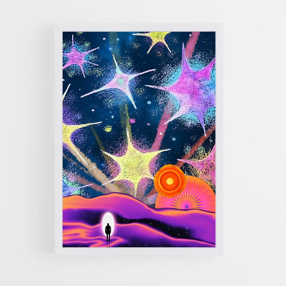 Poster Étoiles d'Aurore – affiche Art spatial (vue 3)